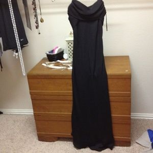 Elegant black floor length dress